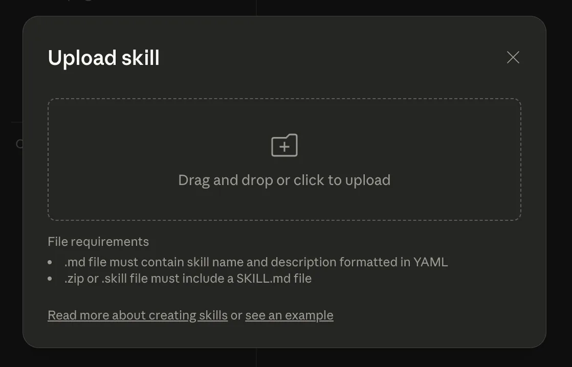 Upload the file you downloaded