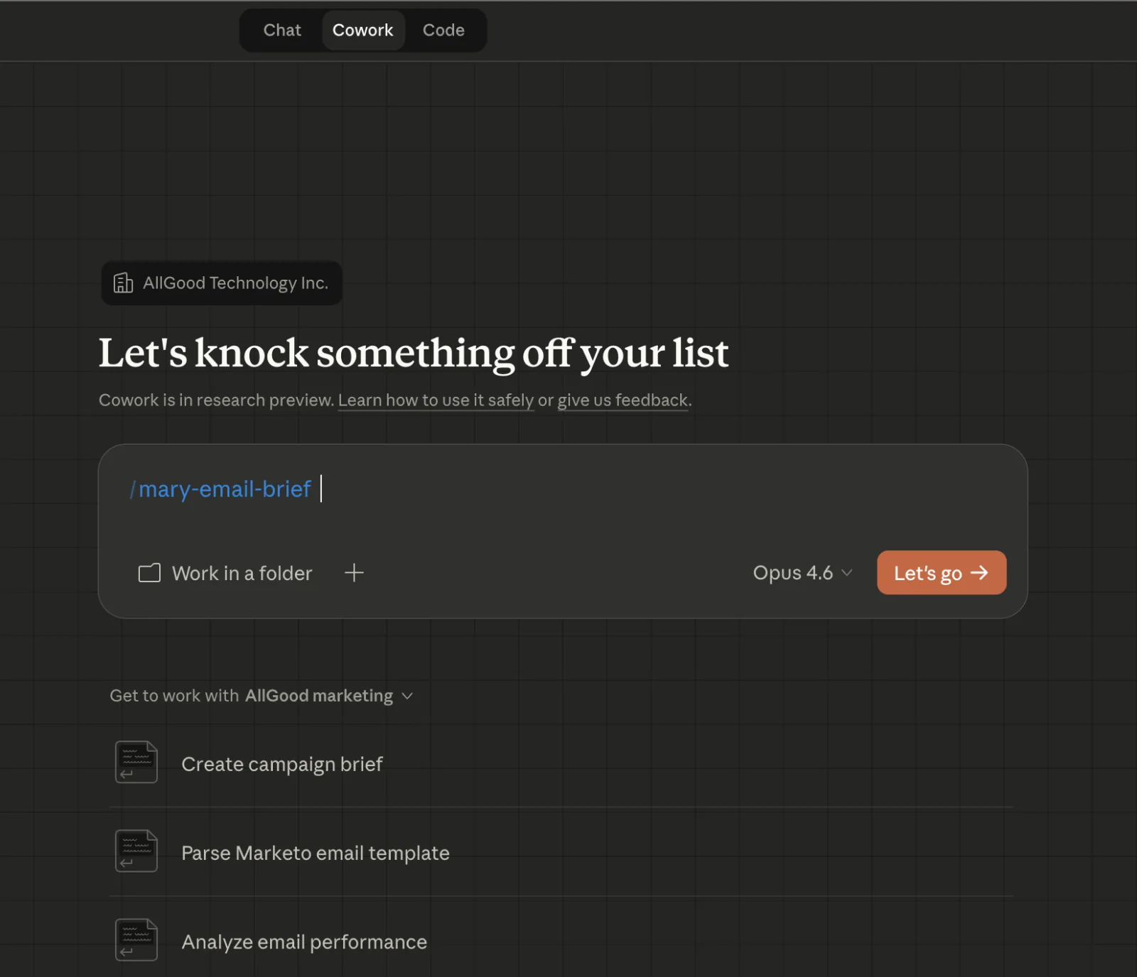 Create a Campaign Brief